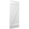 Ekena Millwork Americraft 6-Board (2 Batten) Wood Joined Board-n-Batten Shutters w/ Z-Bar, ARW102BB621X77WHH, PR ARW102BB621X77WHH - alternate 9
